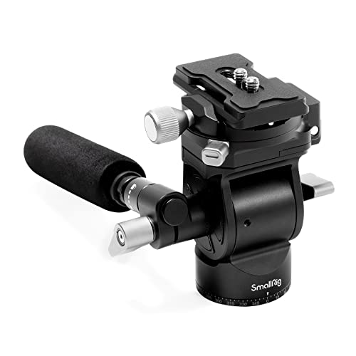 2個セットスモールリグ三脚ヘッド 黒 水準器付きsmallrigプロフルード雲台 2個セットスモールリグ三脚ヘッド 黒 水準器付きsmallrigプロ