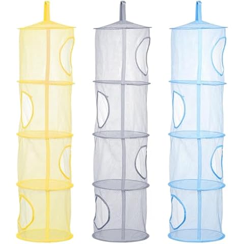 ABOOFAN 4-Tier Hanging Toy Storage Net Cover
