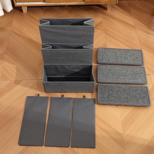 Foldable 3-Step Pet Stairs with Hidden Storage, Non-Slip Soft Plush Steps for Dogs & Cats, Lightweight & Sturdy, Supports Up to 150 Lbs for Beds & Sofas