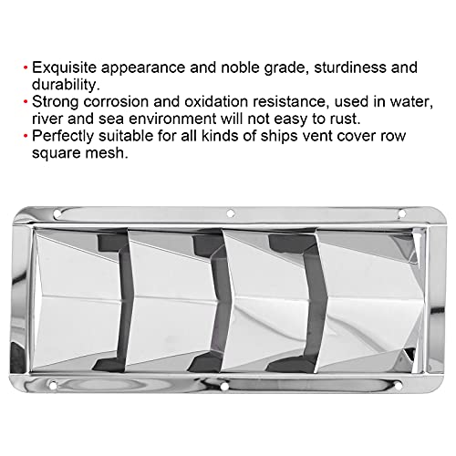 Lufteinlassgitterabdeckung, Bootslufteinlassgitter Robustheit und Haltbarkeit Oxidationsbeständigkeit der Rille Exquisite für Schiffsyachten