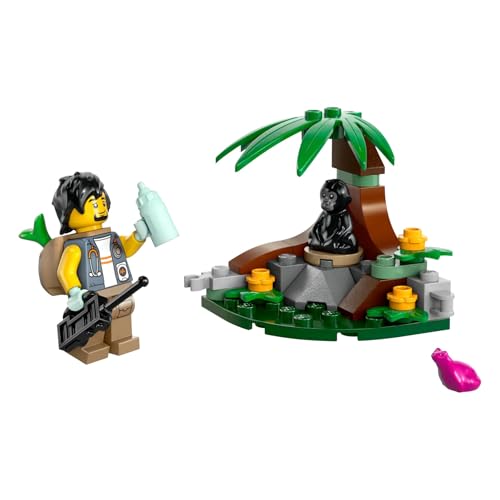 Image of LEGO City Baby Gorilla Encounter Building Toy Polybag, 30665, 34 Pieces, STEM Toy For Kids Ages 5+