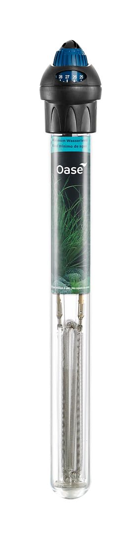 Oase HeatUp 100 - Riscaldatore per Acquario, riscaldatore per acquari d'Acqua Dolce e Marina con termometro, 100 W