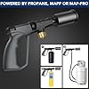 Sondiko Powerful Propane Torch Gun, Cooking Torch for Sous Vide, Charcoal Starter and Steak Searing, Best for Outdoor BBQ Party and Camping, Gray & Black, Gas Welding Kit(Tank Not Included) #4