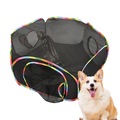 Duroecsain Recinto exterior para gatos | Malla transpirable jaula cortina para animales | Amplia zona de juegos para mascotas con seguridad y diversión para ejercicio