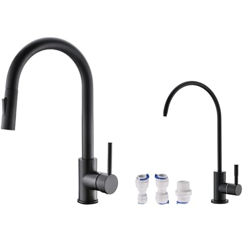 Kitchen Faucet with Purifier Faucet Matte Black Color Cover