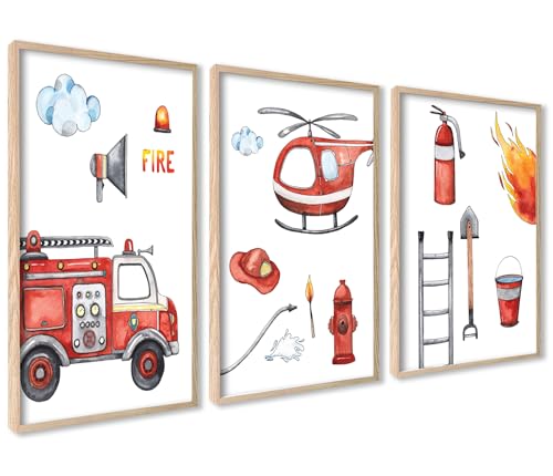 ag.art deco Decoration Chambre Bebe 30x40 cm | Affiche Decoration Murale Enfant | 3 Tableaux pour...