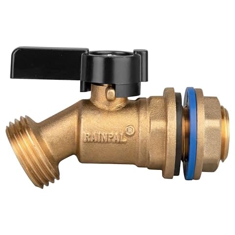 RAINPAL RBS005 Brass Water Container/Rain Barrel Quarter Turn Spigot(LF Compliant, For OPEN TOP BARRELS) Cover