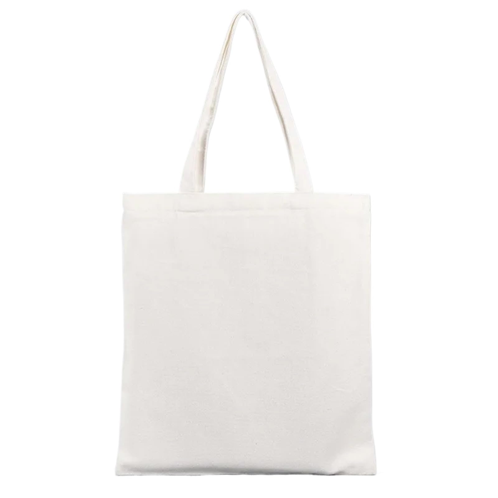 Borsa di Tela 5 Borse for la Spesa in Tela di Grande capacità, Borse Pieghevoli in Cotone, Borsa a Tracolla Fai da Te, Borsa for la Spesa, Nero Bianco(White,20x22cm)