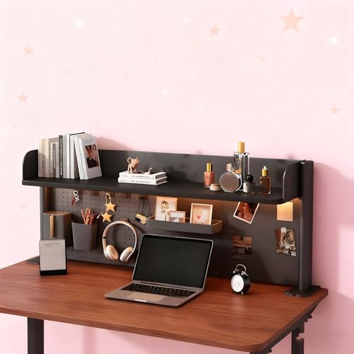 SXZenSpace Estantes de Mesa, Estante de Escritorio, Organizador de Escritorio Adecuado para escritorios y Habitaciones (Negro, 23,62 x 4,92 x 14,9 Pulgadas)
