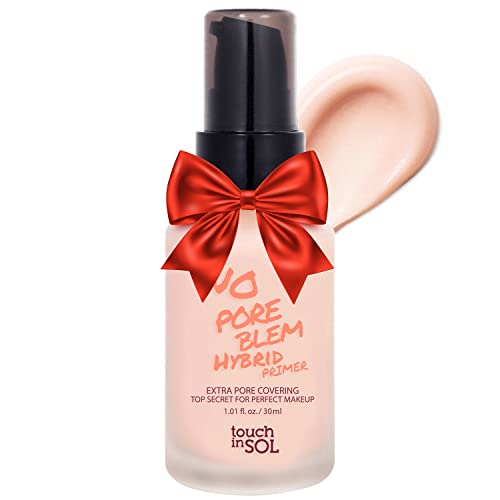 TOUCH IN SOL No Poreblem Hybrid Primer - Extra Pore Covering - 24/7 Matt Finish Sebum and Shine Control - with Vitamin C & E and Green Tea Extracts For Smooths Skin, 1.01 fl.oz. 