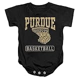 Purdue University Official Basketball Hoops Unisex Infant Snap Suit for Baby,Black, 6 Months