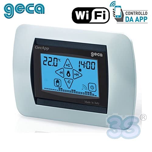 Cronotermostato da incasso antracite WI-FI ADSL TOUCH SCREEN Green GECAPP crono