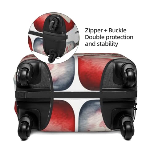 Two Mason Jars With Valentine'S Day Elastic Travel Luggage Covers Dustproof Scratch-Resistant Suitcase Protector Fit 22-24 Inch2