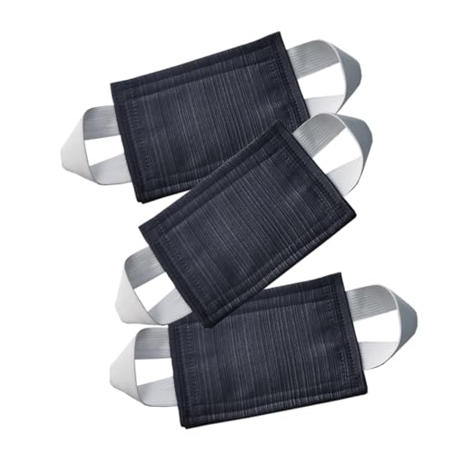 Image of Baby Proof Door Silencer & Cloth Latch Cover, Quiet Close Anti-Slam Pads to Prevent Slamming and Accidental Locking, for Nursery and Toddler Safety (3, Dark Gray, 4.1 * 3.1 inches)