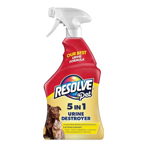 Resolve Pet Specialist Urine Destroyer Carpet Cleaner Spray – Urine Eliminator for Pet Stains & Odors Up to 7 Days Old, 22oz