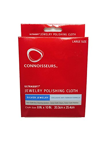 CONNOISSEURS Silver Jewelry Polishing Cloth Ultrasoft - 8x10-2 Pack