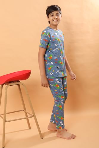Image of Ninos Dreams Boys Cotton Coord Set /Boys Night Suit /Boys Loungewear /Boys Night Dress