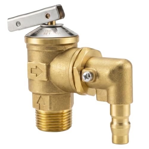 Image of 100 PSI RV Tankless Water Heater Pressure Relief Valve, Replacement Valve for RA77RV