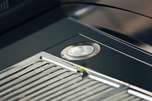 Image of Eurodomo 60 cm 1200 m /hr curved glass Kitchen Chimney (HOOD GARNET TC BK 60 (EURODOMO), Baffle Filter, Touch Control, Black)