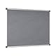 Bi-Office FA0342170 Pinnwand Maya, Filztafel Mit Aluminiumrahmen, Graue Filzoberfläche, 90 x 60 cm Grau