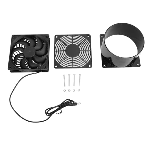 Ventilador de extracción Pssopp para garaje, con brida ABS y rejilla plástica de seguridad, 2600 RPM, 430 CFM para baño, RV, invernadero, habitación de mascotas y ventilación del hogar miniatura 6
