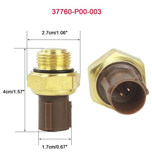 Adorish 37760-P00-003 Coolant Temperature Sensor And Cooling Fan Switch Set Replacement thumb #4