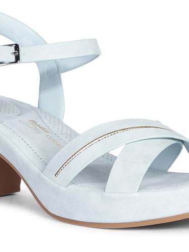Image of Bata Comfit 6619 Chiara Light Blue Sandal Shoes for Women | Perfect for Casual and Formal Occasions |Durable | Lightweight | Comfortable