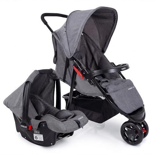 Cosco Kids, Travel System Toffy, Cinza Mescla
