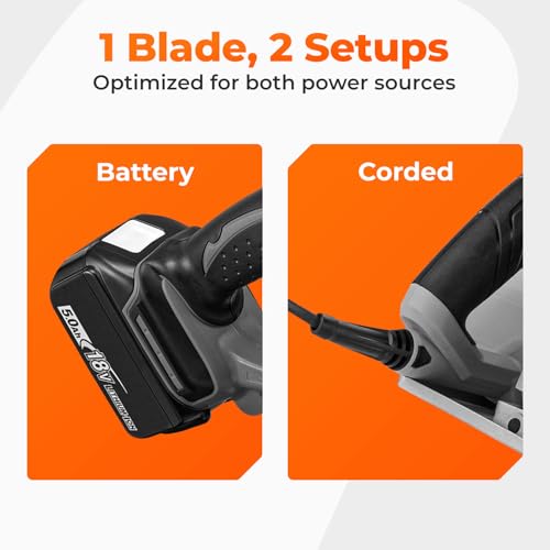 BAUBECK Circular Saw Blade 165mm x 20mm +16mm Adapter, 80T Clean Cuts in Wood & Aluminium - Compatible with 18v Dewalt DT99560, Makita B-57336, Evolution R165, Hikoki C18DSL - Multi-Purpose Saw Blade 6 BAUBECK Circular Saw Blade 165mm x 20mm +16mm Adapter, 80T Clean Cuts in Wood & Aluminium - Compatible with 18v Dewalt DT99560, Makita B-57336, Evolution R165, Hikoki C18DSL - Multi-Purpose Saw Blade - Image 6