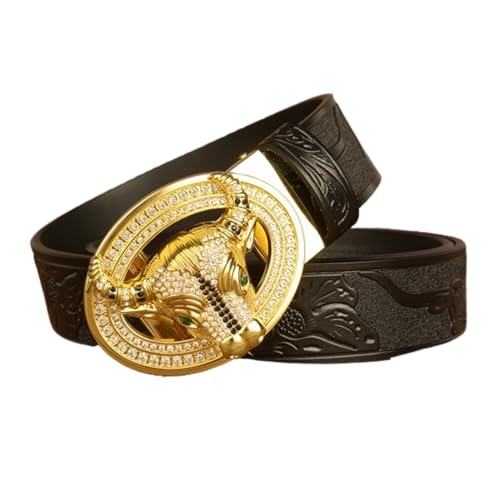 Ceinture à cliquet pour homme idée cadeau boucle automatique taureau