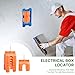 Akamino 10 Pack Outlet Marker for Drywall, Marking Tool with Steel Sharp Tip for Electrical Outlets, Hard ABS Plastic Wire Protection Electrical Box Locator- No Measuring Needed
