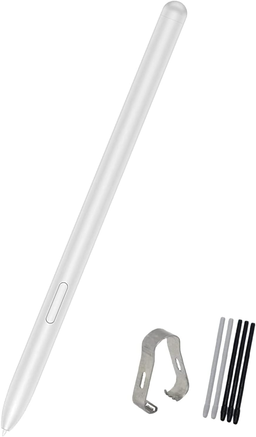Galaxy Tab S7 FE S Pen Replacement Stylus Pen for Samsung Galaxy Tab S7, Tab S7 FE SM-T730, SM-T733, SM-T736B Touch Pen + Tips/Nibs(Mystic Silver)