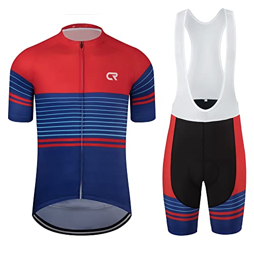 Coconut Ropamo CR Men's Cycling Jersey Set Road Bike Jersey Zipper Pocket Short Sleeves Cycling Kits...