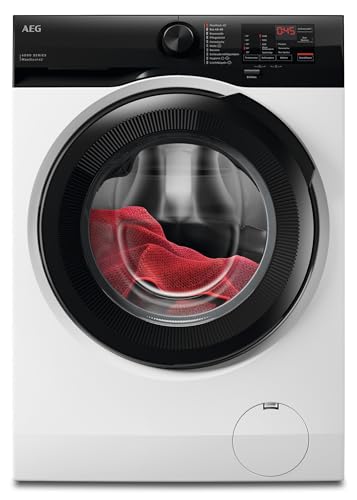 AEG AI Waschmaschine, 10 kg, Serie 6000 MaxWash - KI Waschassistent Volle Ladung in 45Min bei 30°C Sauber, Effizient, A, Hygiene-Programm mit Dampf, Nachlegefunktion, Aquastopp, 1400 U/min, LR6A5E400
