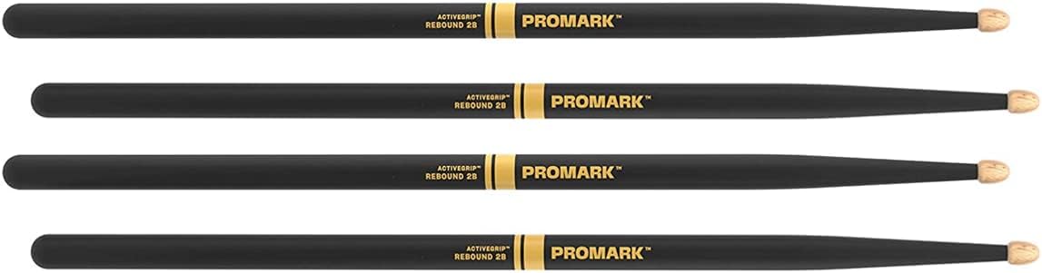 Promark Rebound 2B ActiveGrip Acorn Tip Drumsticks (3 Pack)