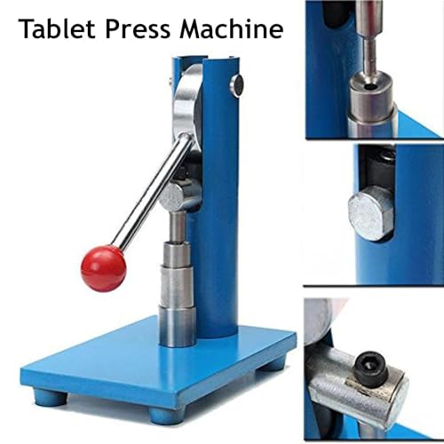 Macchina da stampa a leva per compresse con stampo in acciaio inox per uso in laboratorio, ideale per la produzione di pillole da polvere medicinale, acido benzoico e campioni di carbone
