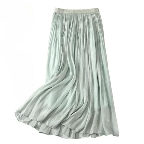 Ladies Emperament Long Skirt Solid Color All-Match A-Line Skirts Streetwear3