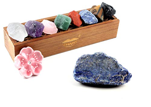 Vuuuuv Chakra Stones Set -Natural Rough Raw Stone Reiki Healing Crystals For Healing, Meditation, Chakra Balance Or Ritual（ Rough*8 Pcs） #TOP6