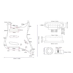 Pickguard précâblé Pickguard pour guitare Pickguard précâblé 3 kit de jeu à simple bobinage Accessoire pour instrument… - Les Beatles, Paul McCartney, John Lennon, RIngo Starr, George Harrison Pickguard précâblé Pickguard pour guitare Pickguard précâblé 3 kit de jeu à simple bobinage Accessoire pour instrument… – Image 4