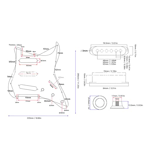 Pickguard précâblé Pickguard pour guitare Pickguard précâblé 3 kit de jeu à simple bobinage Accessoire pour instrument… - Les Beatles, Paul McCartney, John Lennon, RIngo Starr, George Harrison Pickguard précâblé Pickguard pour guitare Pickguard précâblé 3 kit de jeu à simple bobinage Accessoire pour instrument… – Image 5