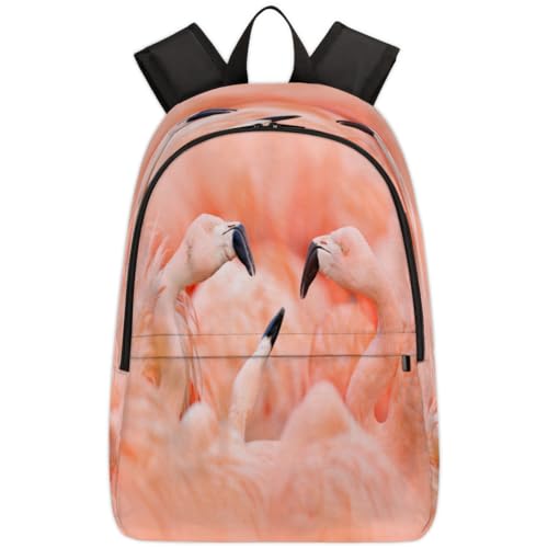 Sac à dos flamants roses 17,4 L TropicalLife pour ordinateur portable d'école et voyage