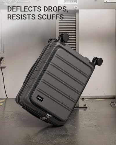 Image of TAKUMI Suitcases with Wheels, Expandable Carry on Luggage, 3 Piece Set | Luggage Sets, Front Pocket, Hardside, Lightweight, 360 Spinner Wheels, TSA Lock, Family Business Travel, Grey, 20 /24 /28
