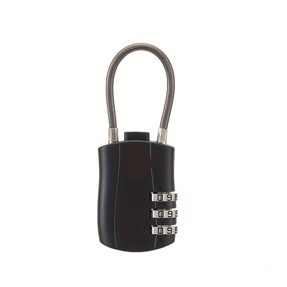 Gnyvzxplq 1 Piece Suitcase Locks, Combination Padlock Keyless Travel Luggage Lock 3-Digit Resettable 1/2 Pieces(1 Piece)