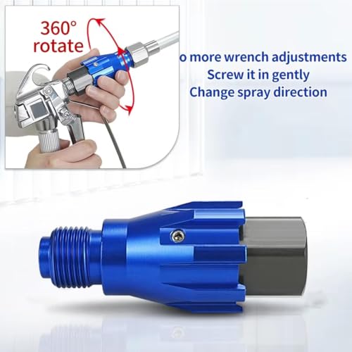 Conector giratorio 360 para evitar enredos al pintar paredes 8