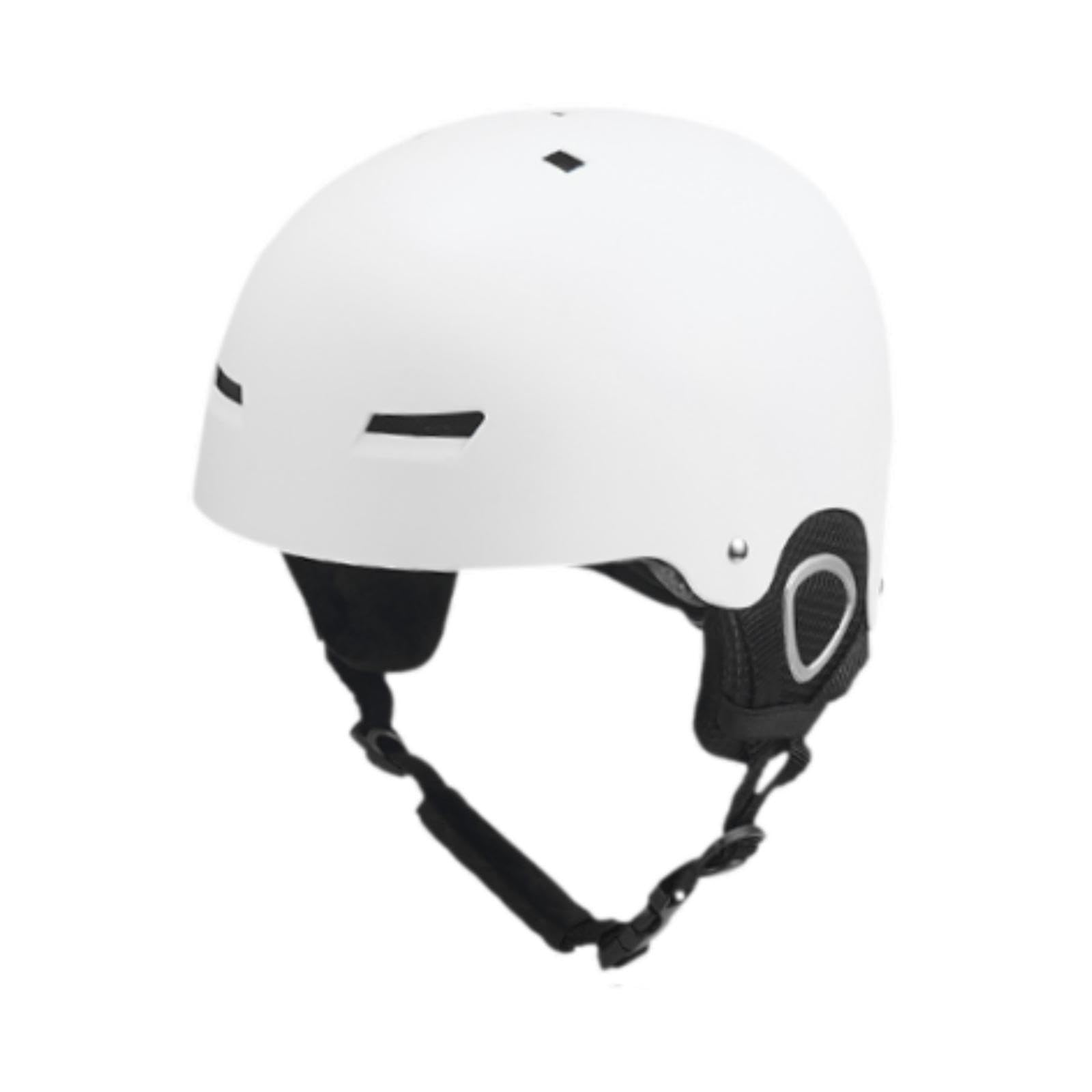 Unisex Skihelm Verstellbar 52cm-57cm, Erwachsener-Hartschalenhelm mit Abnehmbaren Ohrenpolstern, ABS & EPS Schutzhelm mit Belüftung, Wintersport Helm für Damen Herren Ski & Snowboard