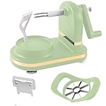 Apple Peeler, Slicer Corer, Potato Peeler Slicer, Stainless Steel Apple Peele r, Kitchen Peeling Tool for Vegetable Fruit (Light Green)