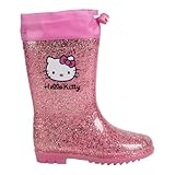 CERDÁ LIFE'S LITTLE MOMENTS Botas Lluvia Hello Kitty de PVC para niñas Calzado Impermeable Oficial, cómodo y Resistente, Unisex, 25 EU