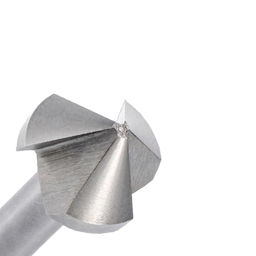 1Pcs 4.5-60mm HSS M2 Countersink Drill Bit 1/3/6/8 Flutes 60/90/120 Degree Chamfering Cutter(12.4mm(120 Degree))