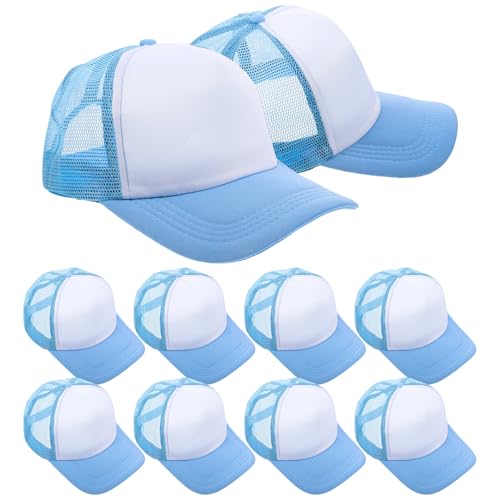 Casquette de baseball unisexe style simple lot de 10 en maille légère