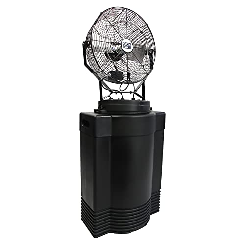 Maxx Air Premium Misting Fan W/Standalone Tank, Swamp Cooler For Commercial, Residential, Athletic Use (Mid Pressure 18") #TOP4